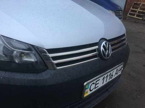 Хром накладки на решітку радіатора (нерж) 2 шт Omsa Line для VW Caddy 2011+
