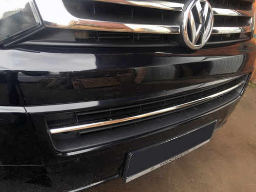 Хром накладка на нижню решітку радіатора для VW T5 2010-2015 Carmos (Туреччина)