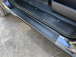 Накладки на пороги ABS (2 шт, пластик) Глянцеві для Mercedes Vito W638 1996-2003 років.