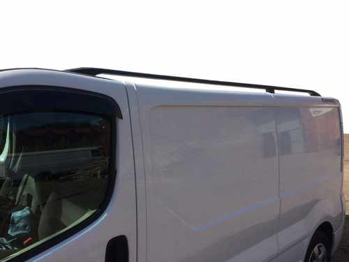 Рейлінги чорні Довга, пластикові ніжки для Renault Trafic 2001-2015 рр.
