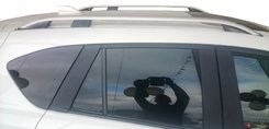 Рейлинги на крышу Erkul Skyport (Crown) серый мат (2 шт) для Mazda CX-5 2012-2017 гг.