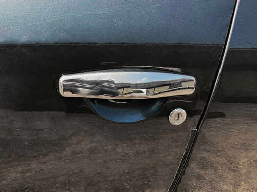 Хром накладки для Renault Sandero 08-12 накладки на ручки нерж Carmos (Туреччина)