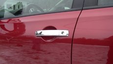 Накладка на ручки (4 шт, нерж) З чіпом, OmsaLine - Італійська нержвейка для Nissan Navara 2006-2015 рр.