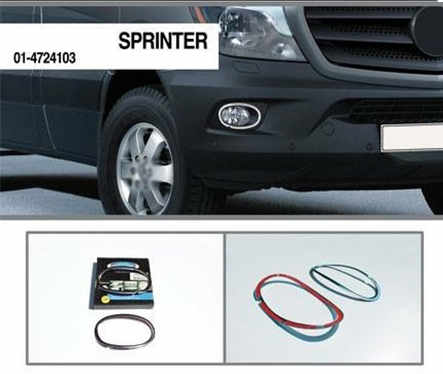 Хром накладки на противотуманки Omsa для Mercedes Sprinter 2013-