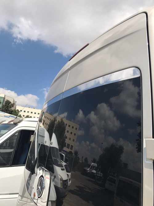 Верхня окантовка вікон (нерж.) для Volkswagen Crafter 2006-2017рр.