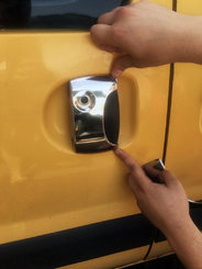 Хром накладки на дверні ручки (3 шт) для Renault Kangoo 2004-2008