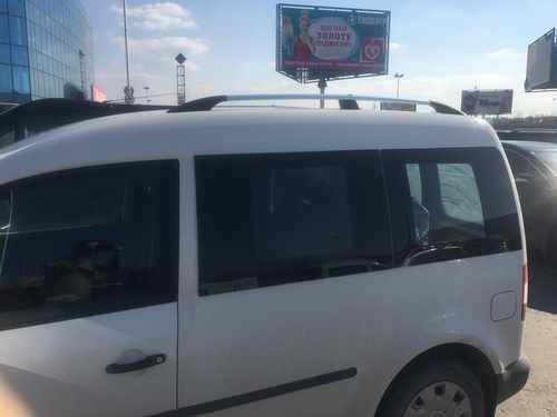Рейлінги Хром Стандартна, Металеві ніжки для Volkswagen Caddy 2004-2010 рр.