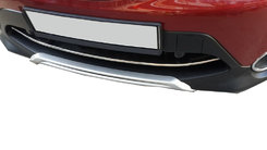 Хром накладка на передній бампер (нерж.) для Nissan Qashqai 2014+
