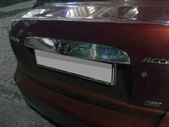 Хром накладка на задню планку нерж для Hyundai Accent 2006-2010 Carmos (Туреччина)