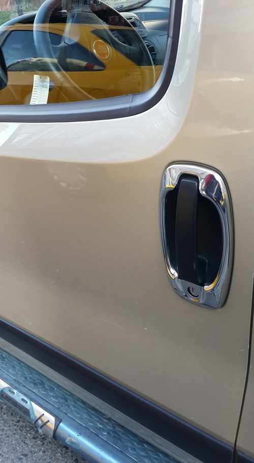 Обводка ручок (4 шт) Carmos для Fiat Doblo 2010-/Opel Combo 2011-