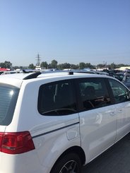 Рейлинги Хром (турецкий дизайн) Пластиковая ножка для Volkswagen Sharan 2010↗ гг.