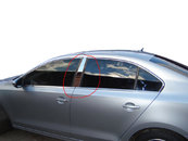 Молдинг дверних стійок (нерж) для Volkswagen Jetta 2011-2018 рр.