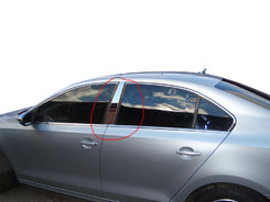 Молдинг дверних стійок (нерж) для Volkswagen Jetta 2011-2018 рр.