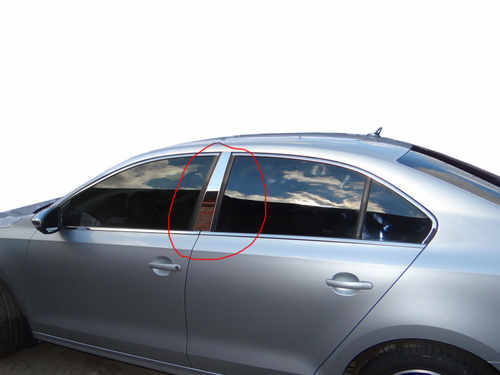 Молдинг дверних стійок (нерж) для Volkswagen Jetta 2011-2018 рр.