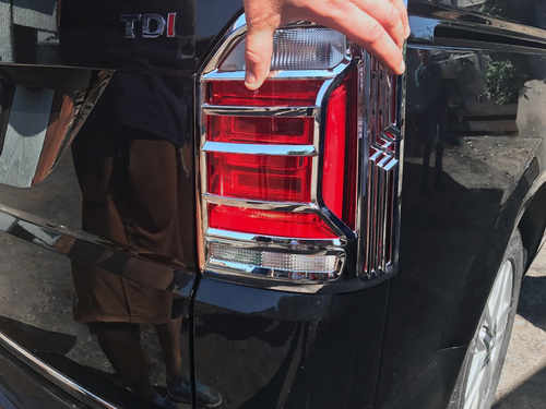 Хром накладки на задні ліхтарі для VW T6 2015+ АБС Carmos (Туреччина)