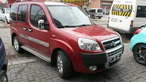Хром накладки для Fiat Doblo 2006-2009 молдинг дверей широкий нерж Carmos (Туреччина)