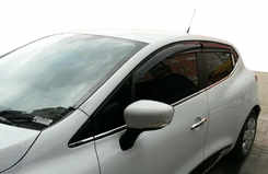 Вітровики (4 шт., Sunplex Sport) для Renault Clio IV 2012-2019 рр.
