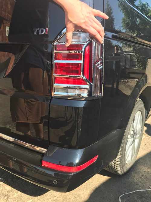 Хром накладки на задні ліхтарі для VW T6 2015+ АБС Carmos (Туреччина)