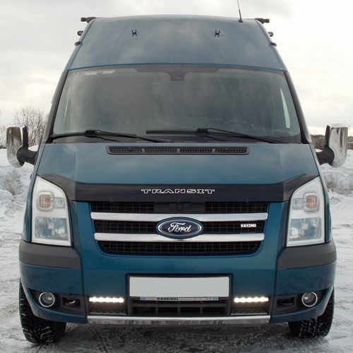 Хром накладки для Ford Transit 06-14 передня решітка нерж Carmos (Туреччина)