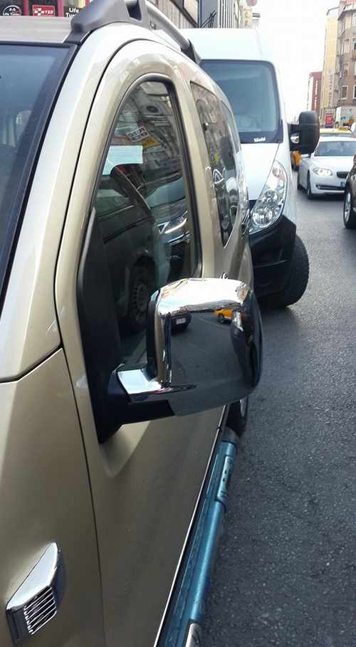 Хром накладки на дзеркала Carmos (пластик) для Fiat Fiorino/Qubo 2008+ 