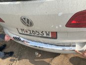 Накладка на задній бампер нерж для VW Touran 2010+ Carmos (Туреччина)