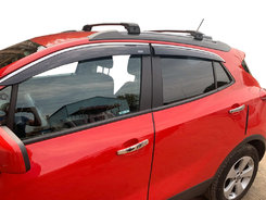 Вітровики з хромом (4 шт, Niken) для Opel Mokka 2012-2021 рр.