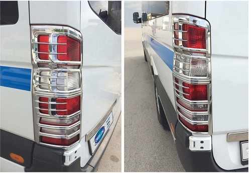 Хром накладки на стопи (пластик) для Mercedes Sprinter 2008-2016