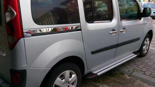 Хром молдинг під зсувну двері (2 шт) для Renault Kangoo 2008+