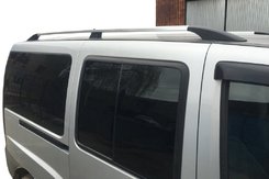 Рейлинги Хром Макси база, пластиковые ножки для Fiat Doblo II 2005↗ гг.