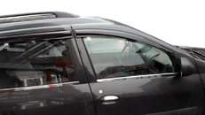 Хром нижні молдинги стекол (нерж.) 4 шт. Omsa для Renault Logan MCV