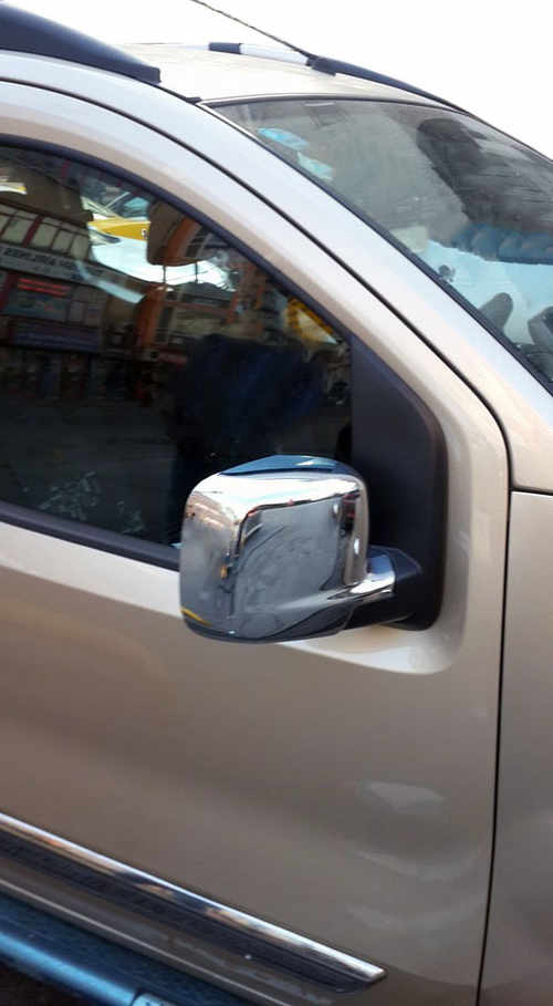 Хром накладки на дзеркала Carmos (пластик) для Fiat Fiorino/Qubo 2008+ 