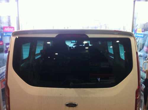 Спойлер (під фарбування) для Ford Custom 2013↗ мм.