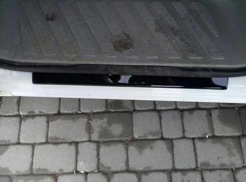 Хром накладки на дверні пороги (матові) для Mercedes Sprinter 1995-2006