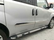 Хром накладки для Fiat Doblo 2010 молдинг дверей нерж Carmos (Туреччина)