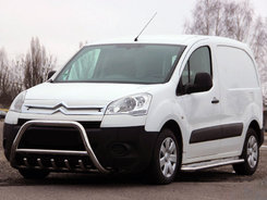 Кенгурятник WT003 (нерж.) 60 мм для Peugeot Partner Tepee 2008-2018.
