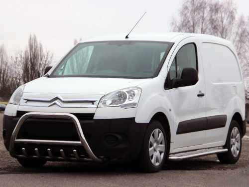 Кенгурятник WT003 (нерж.) 60 мм для Peugeot Partner Tepee 2008-2018.