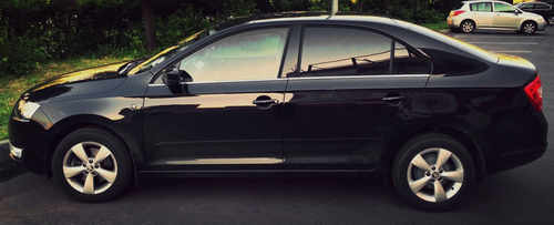 Окантовка вікон (4 шт., нерж.) для Skoda Rapid 2012-