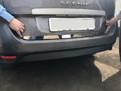 Кромка багажника (нерж.) OmsaLine - Італійська нержавійка для Renault Scenic/Grand 2009-2016 рр.