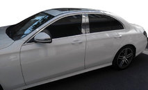 Накладки на стійки (нерж) для Mercedes E-сlass W213 2016 ↗︎ мм.