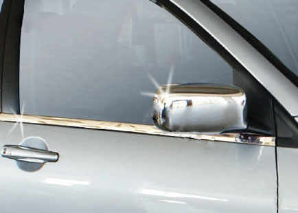 Хром накладки на дзеркала Omsa Line для Mitsubishi Lancer 2004-2008