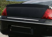 Кромка багажника (нерж) OmsaLine - Італійська нержавійка для Peugeot 407