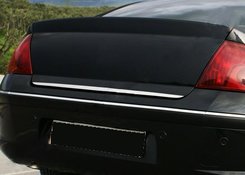 Кромка багажника (нерж) OmsaLine - Італійська нержавійка для Peugeot 407