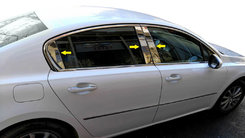 Накладки на стійки (нерж) для Peugeot 508 2010-2018 рр.