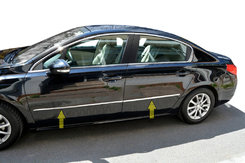 Молдинг дверей (нерж) для Peugeot 508 2010-2018 рр.
