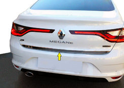 Кромка багажника (Sedan, нерж) Carmos - Турецька сталь для Renault Megane IV 2016↗ мм.