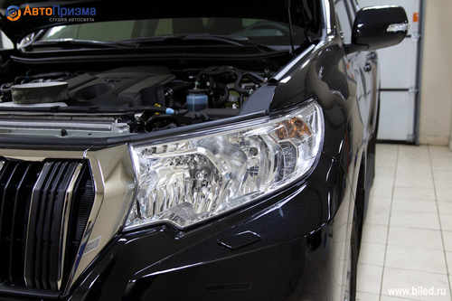 Вії на фари Toyota Land Cruiser Prado 150 2018+ (для рефлекторної оптики)