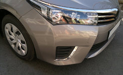 Накладки на противотуманки для Toyota Corolla 2013-2016 рр.
