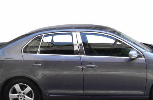 Хром накладки для VW Jetta 06-11 окантовка вікон нерж Carmos (Туреччина)