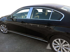 Молдинг дверних стійок (нерж) для Volkswagen Passat B8 2015↗ мм.