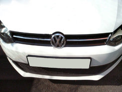 Накладки на решітку HB (2009-2013, 2 шт, нерж) для Volkswagen Polo 2010-2017 рр.